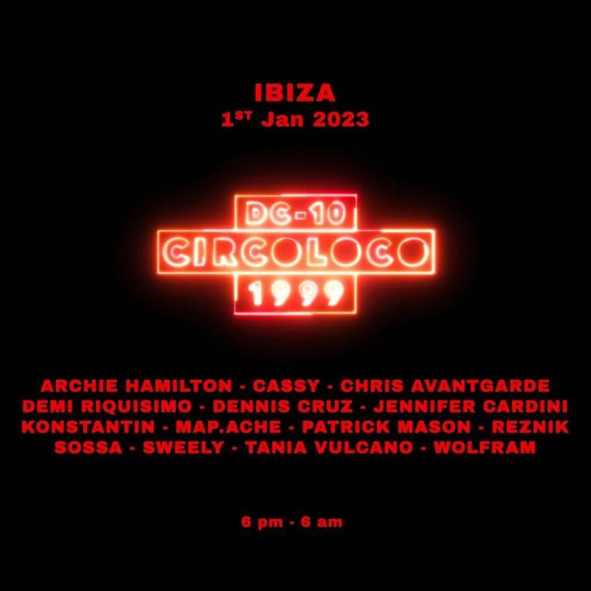 Circoloco - New Year's Day Ibiza event artwork