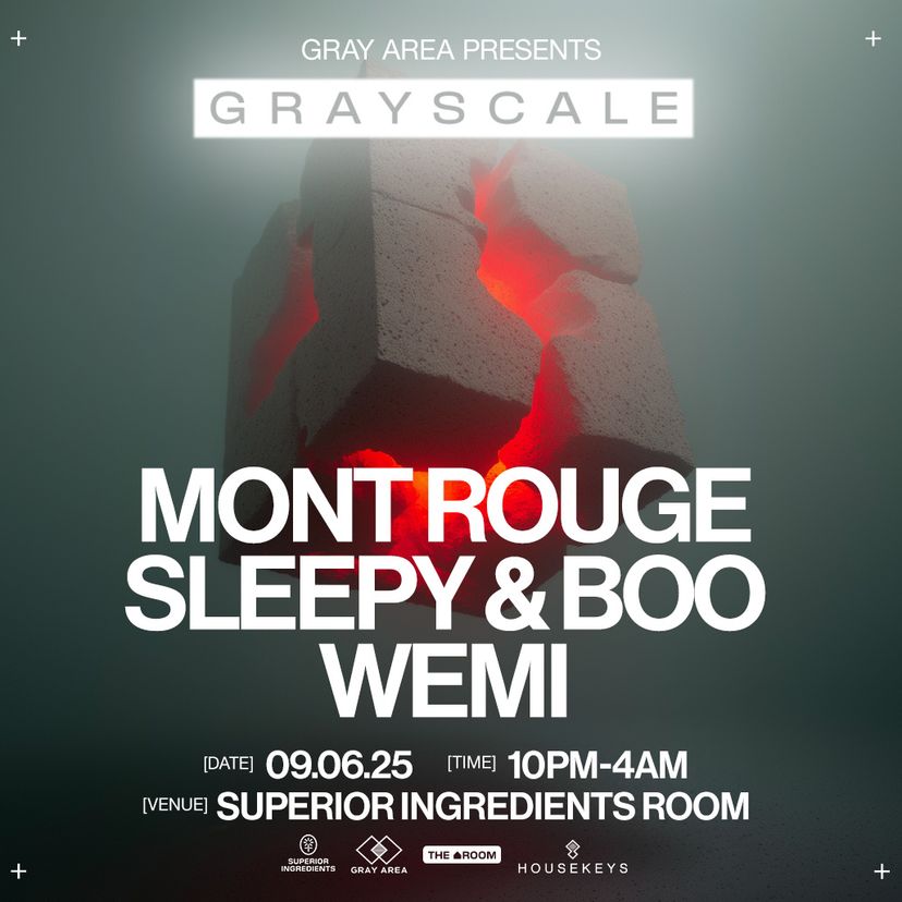 Mont Rouge Grayscale Afterparty event artwork