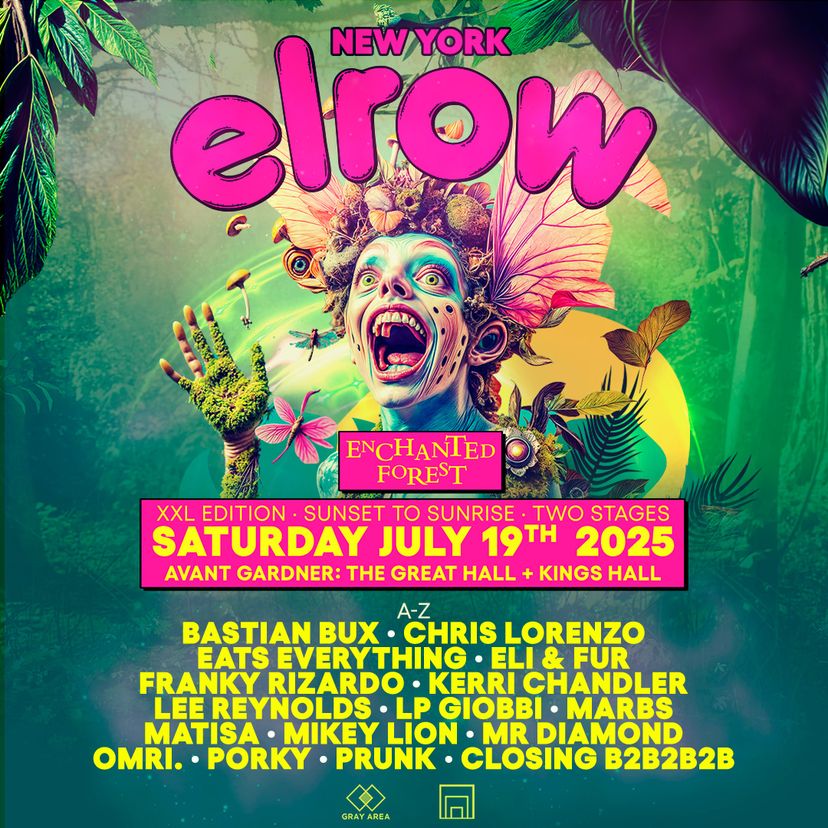 elrow NYC: The Enchanted Forest event artwork