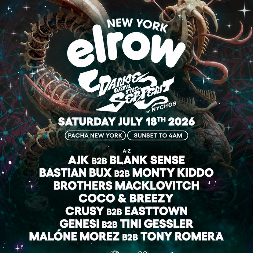 elrow NYC: Dance With The Serpent event artwork