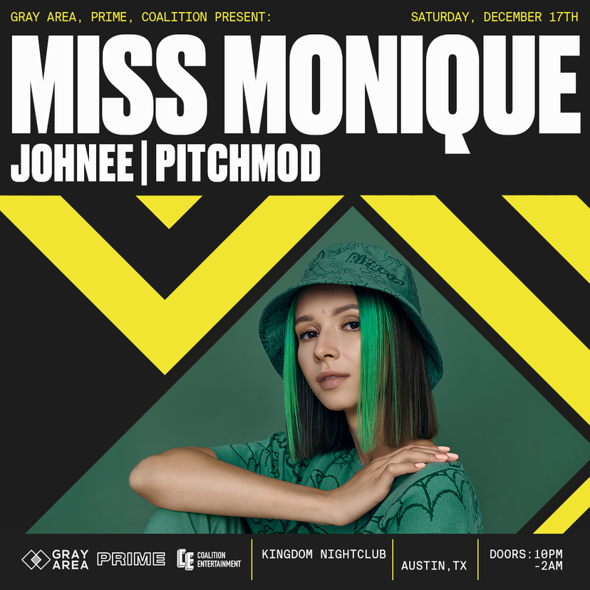 Debut: Miss Monique in Austin event artwork