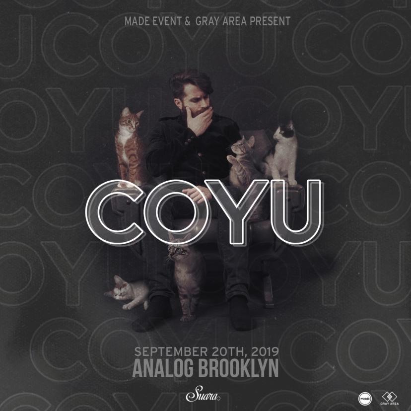 COYU [Suara] with DESNA / Jay Roman event artwork