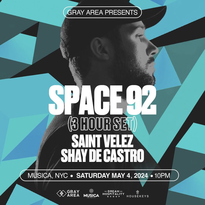 Space 92 [3 Hour Set] w. Shay De Castro & Saint Velez event artwork