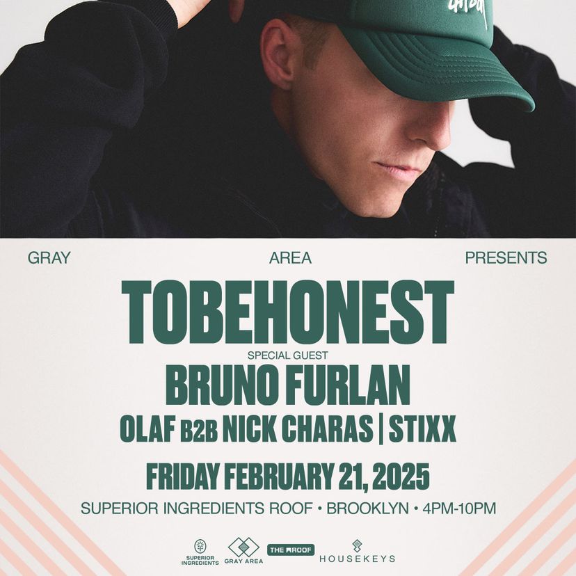 Debut: TOBEHONEST First NY Headline Performance w. Bruno Furlan on The Roof event artwork