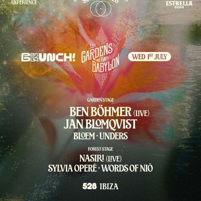 Brunch Electronik [Gardens of Babylon] event artwork