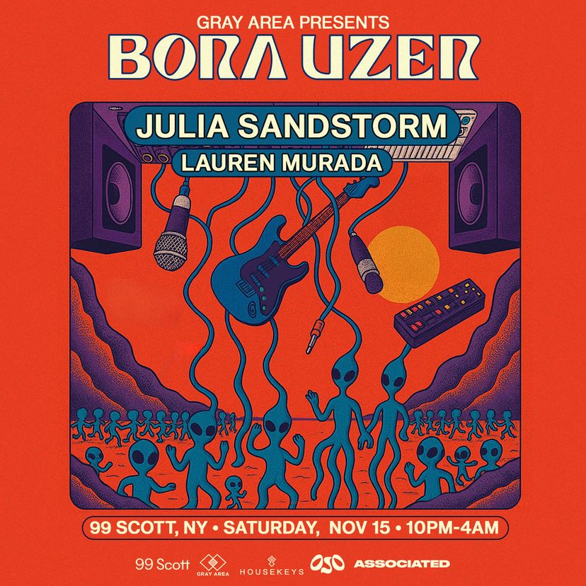 Bora Uzer New York with Julia Sandstorm event artwork