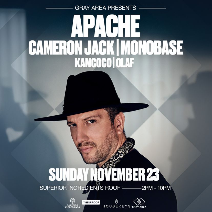 Apache with Cameron Jack & Monobase event artwork