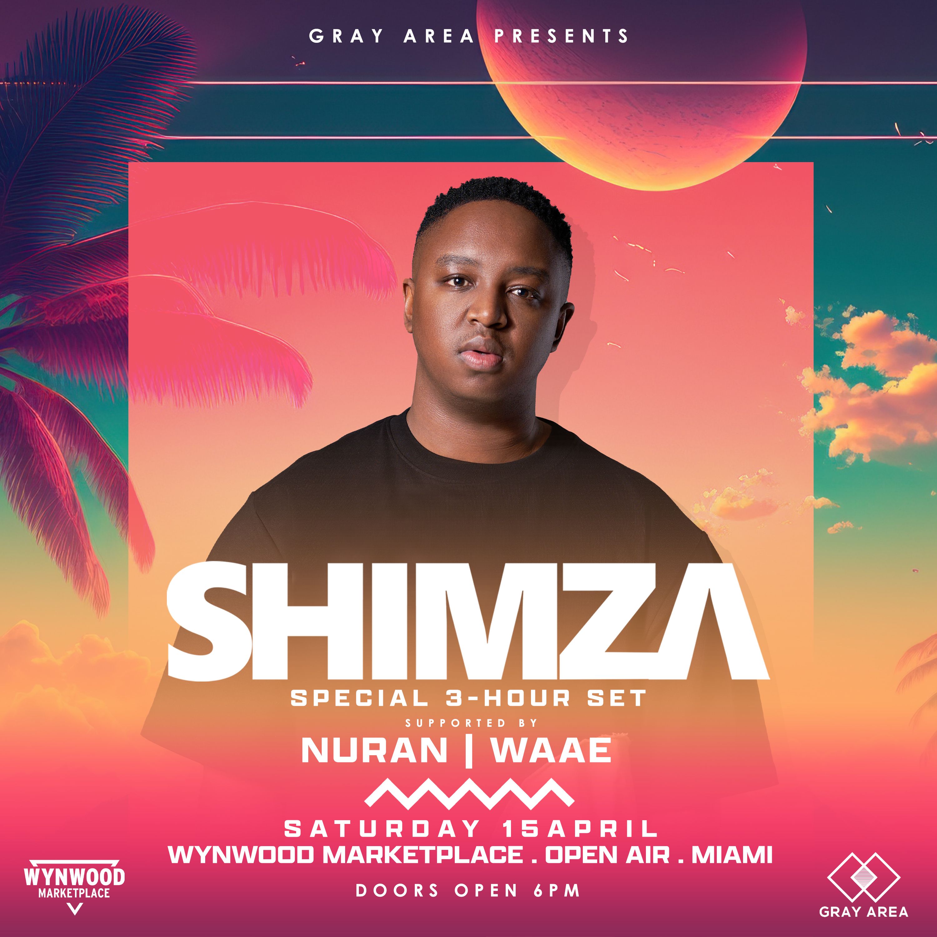 Shimza Open Air with Nuran WAAE at Wynwood Gray Area