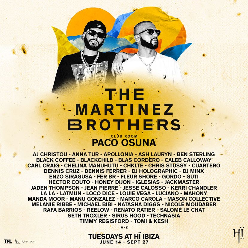 The Martinez Brothers Opening Party event artwork