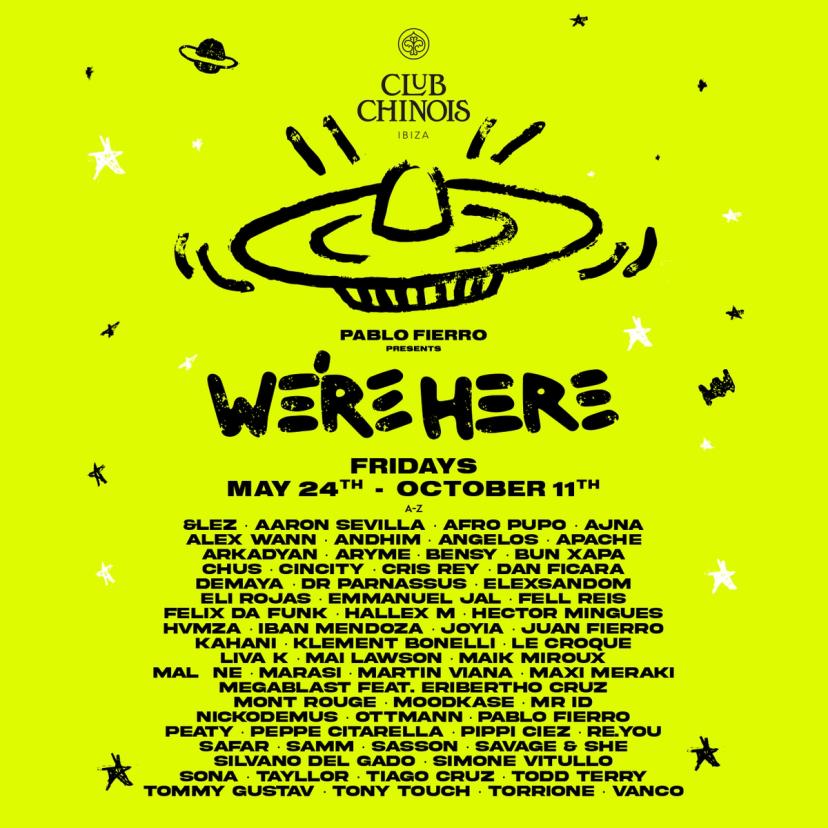 Pablo Fierro presents We're Here Week 5 event artwork