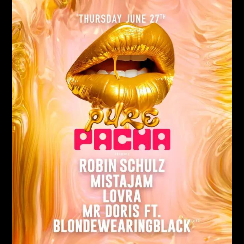 Pure Pacha Week 8 event artwork