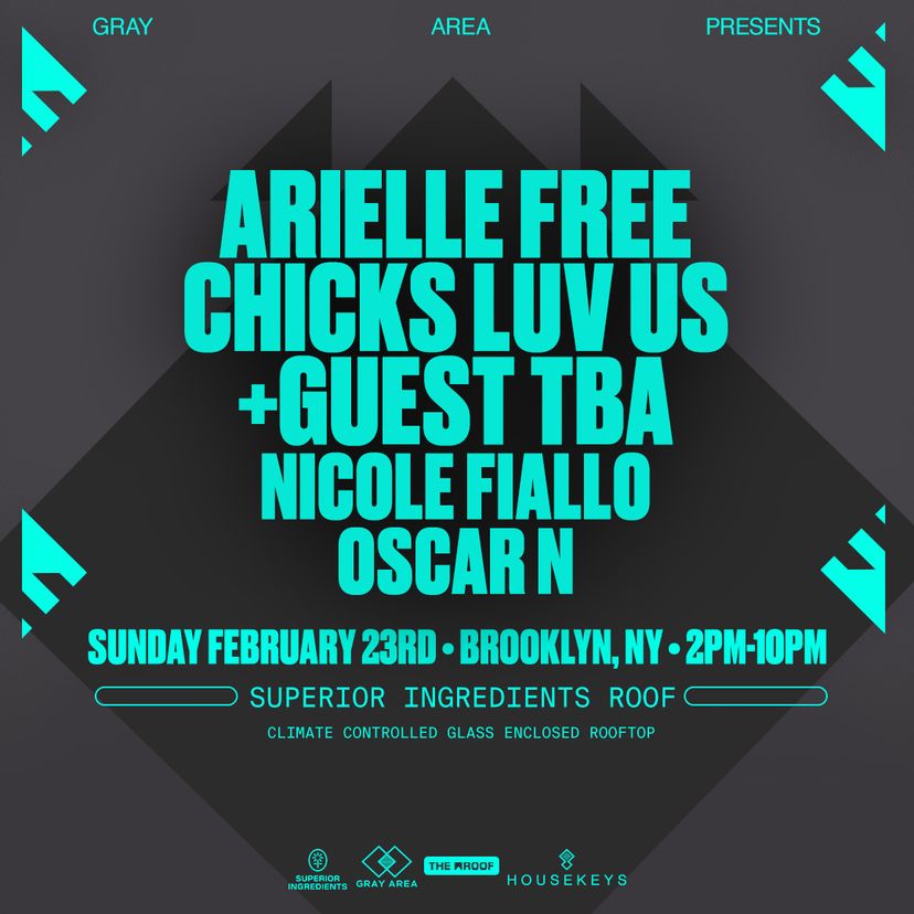 Arielle Free, Chicks Luv Us & Guests event artwork