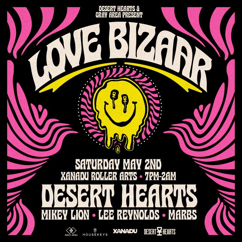 Desert Hearts: Love Bizaar event artwork