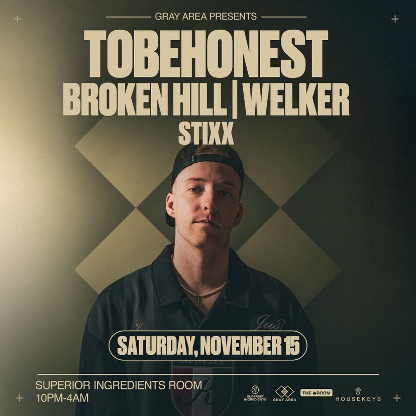 TOBEHONEST with Broken Hill & Welker event artwork