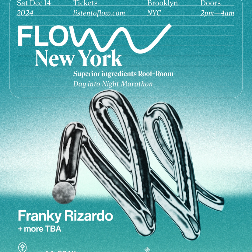 Franky Rizardo presents FLOW event artwork