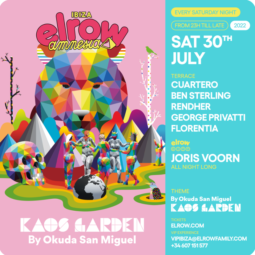 elrow Kaos Garden event artwork