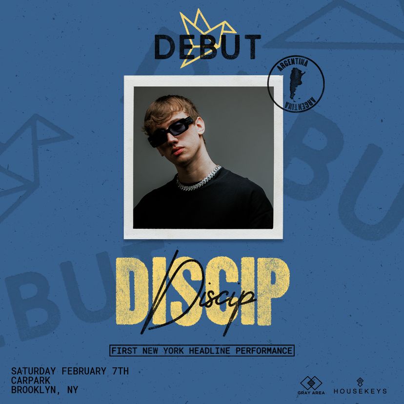 Debut: Discip First New York Headline event artwork