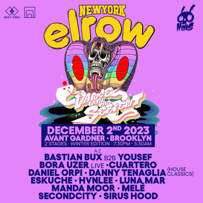 elrow New York: Dance With The Serpent event artwork