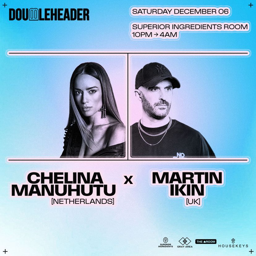 Doubleheader: Chelina Manuhutu x Martin Ikin event artwork