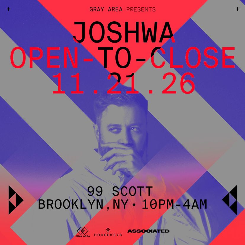 Joshwa *Open To Close* event artwork