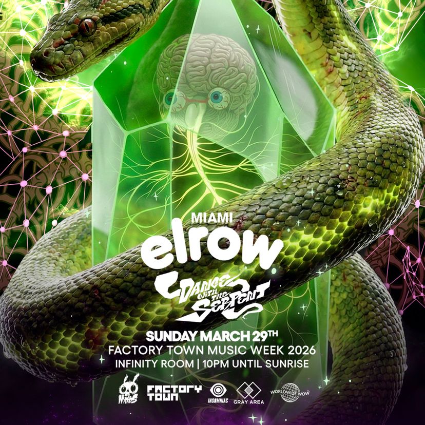 elrow MMW: Dance With The Serpent event artwork