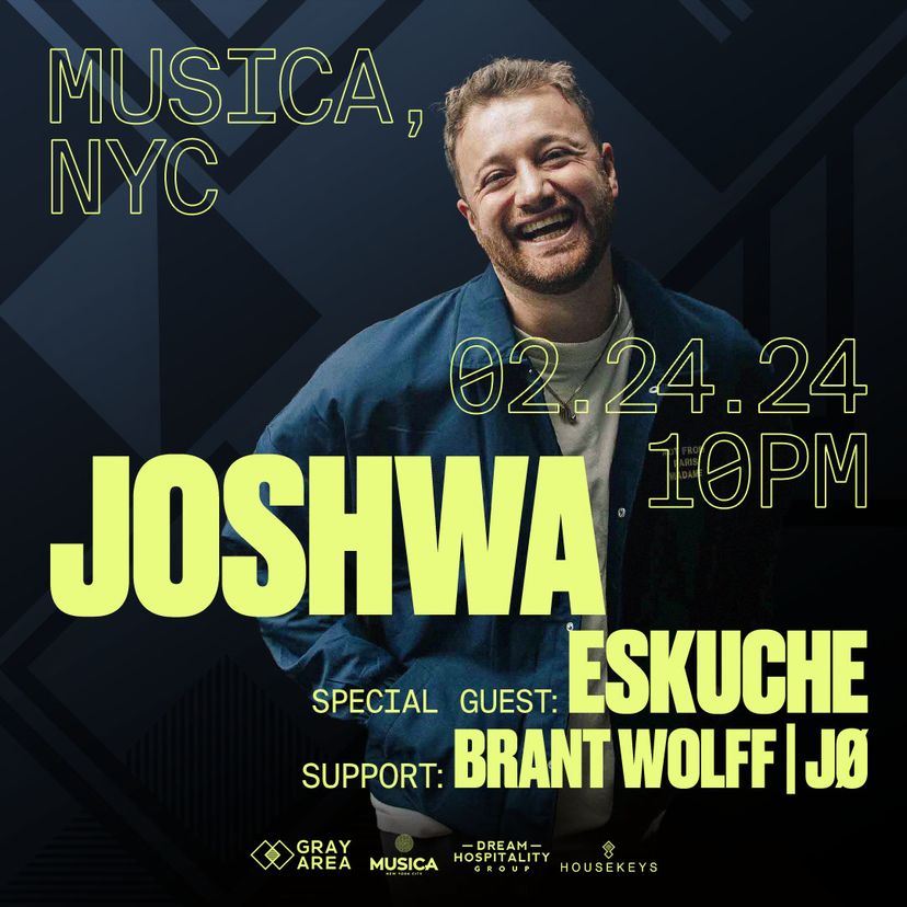 Joshwa with Eskuche & Guests event artwork