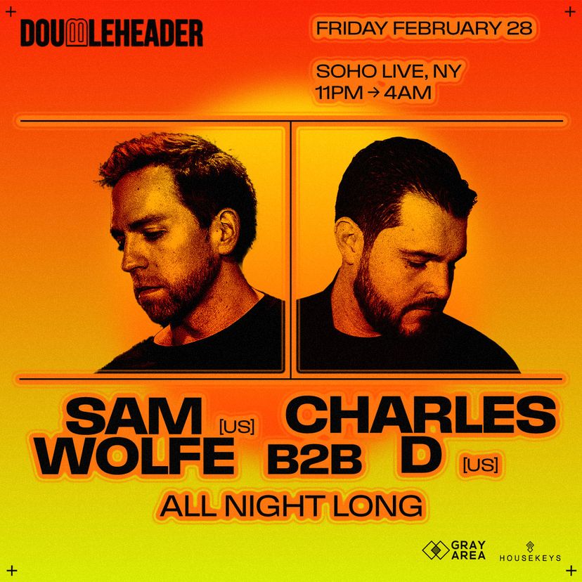 Doubleheader with Sam Wolfe & Charles D event artwork