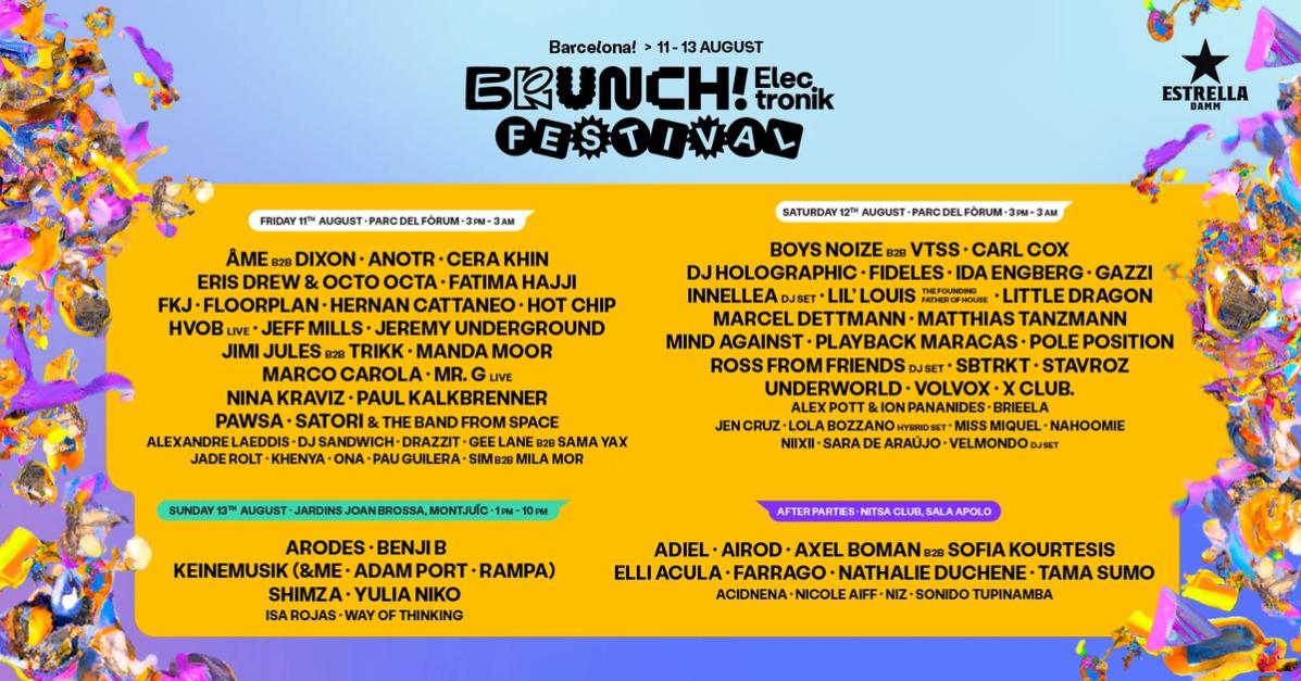 Brunch Electronik Festival 2023 At Parc Del Forum 