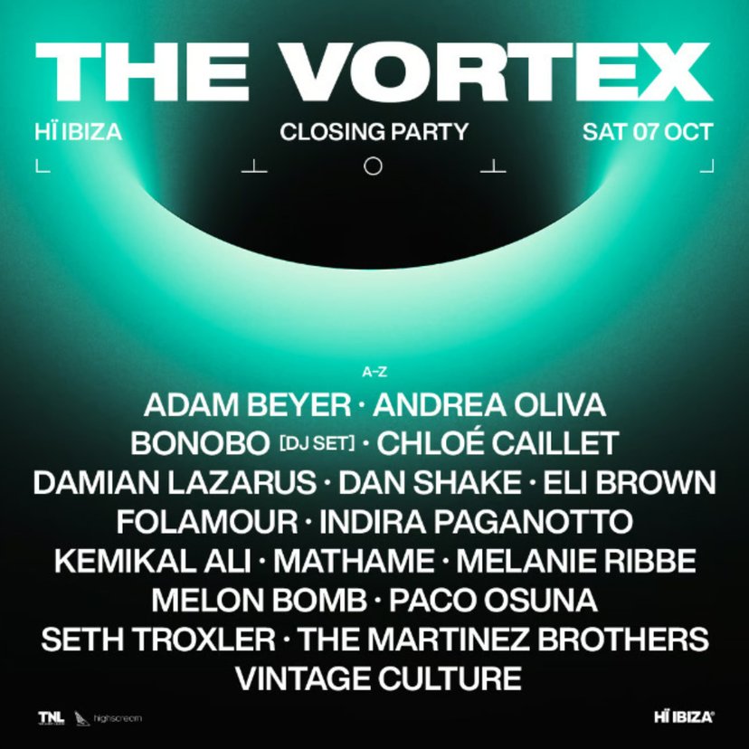 The Vortex | Hï Ibiza Closing Party event artwork