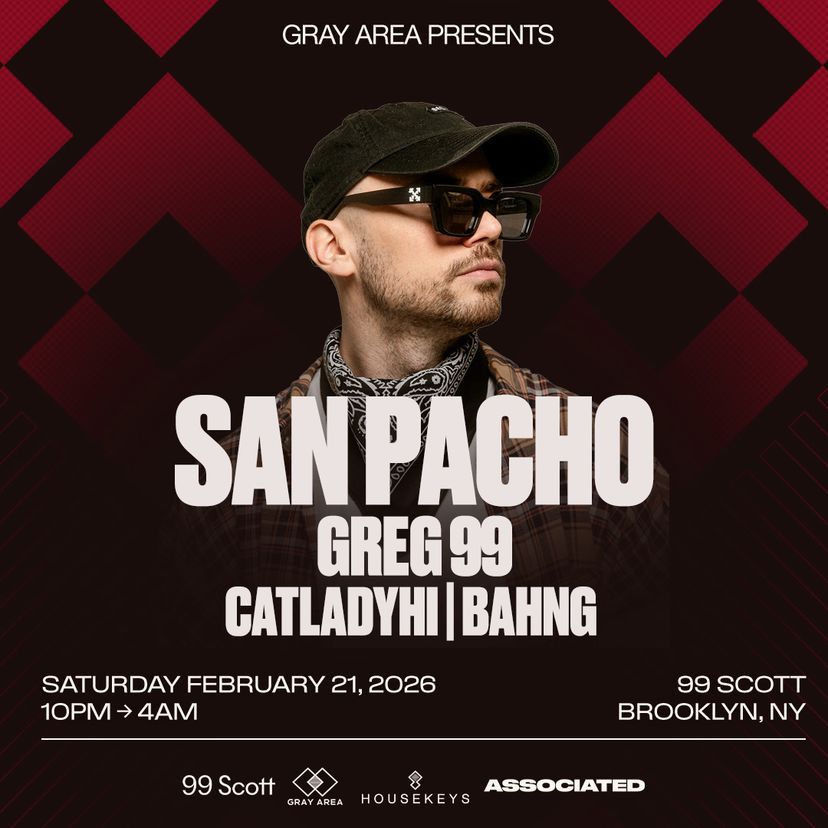 San Pacho with GREG 99 event artwork