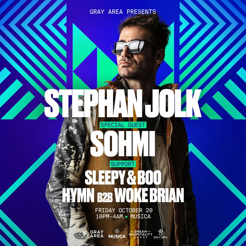 Stephan Jolk, SOHMI, Sleepy & Boo event artwork