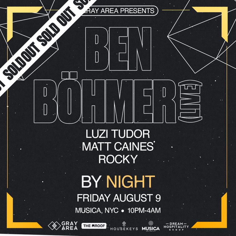 Ben Böhmer [LIVE] - New York City event artwork