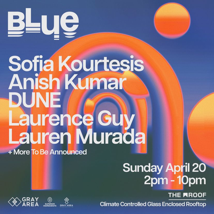 BLUE: Sofia Kourtesis, Laurence Guy, Lauren Murada event artwork
