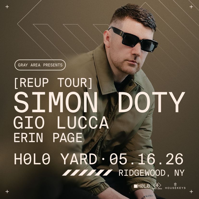 Simon Doty with Gio Lucca & Erin Page event artwork