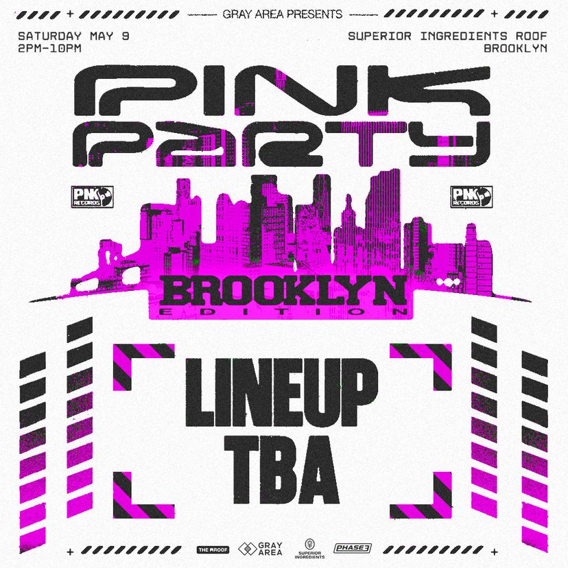 Pink Party Brooklyn event artwork