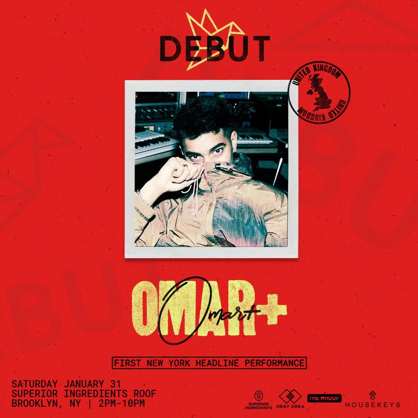 Debut: Omar+ First New York Performance event artwork