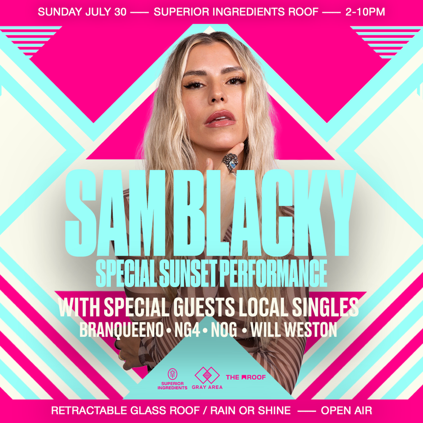Sam Blacky Special Sunset Set with Local Singles & Guests event artwork