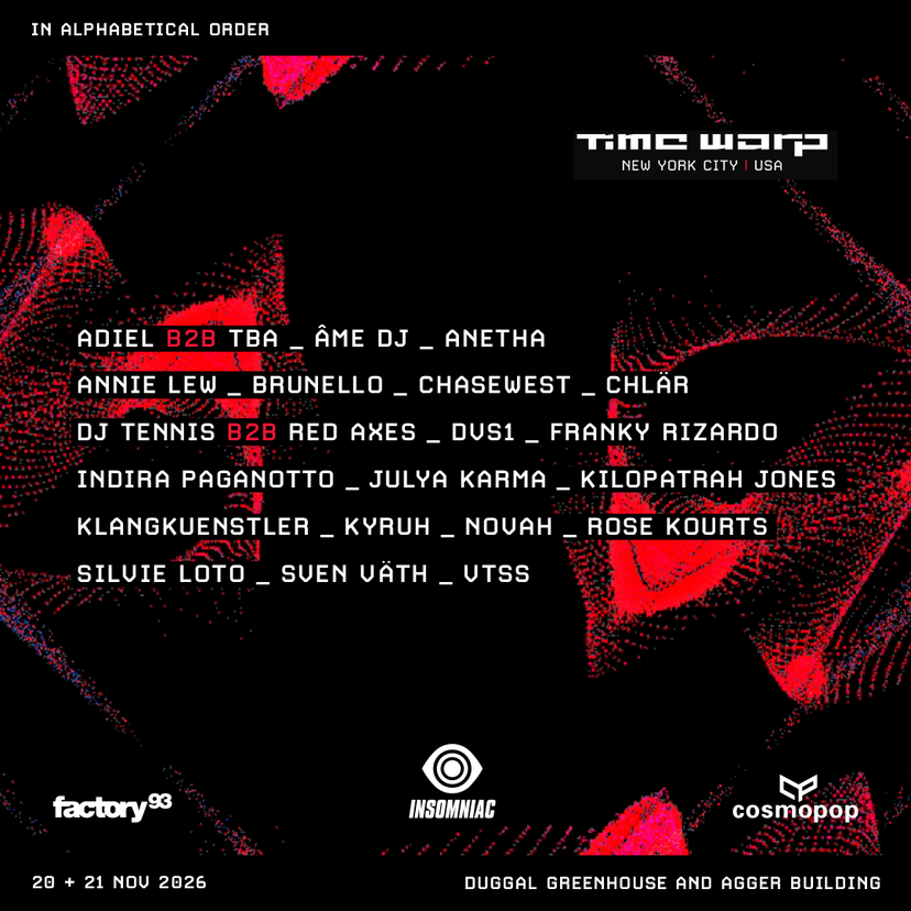 Time Warp NYC 2026 event artwork