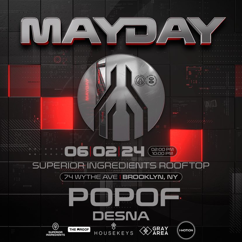MAYDAY presents Popof & Guests event artwork