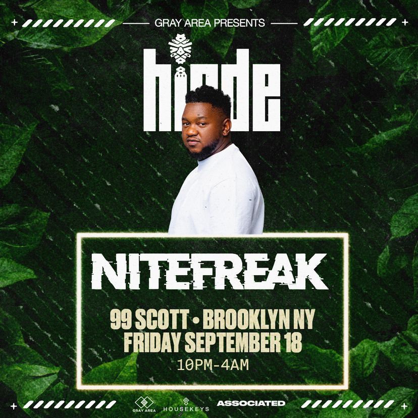 Nitefreak presents HINDE event artwork