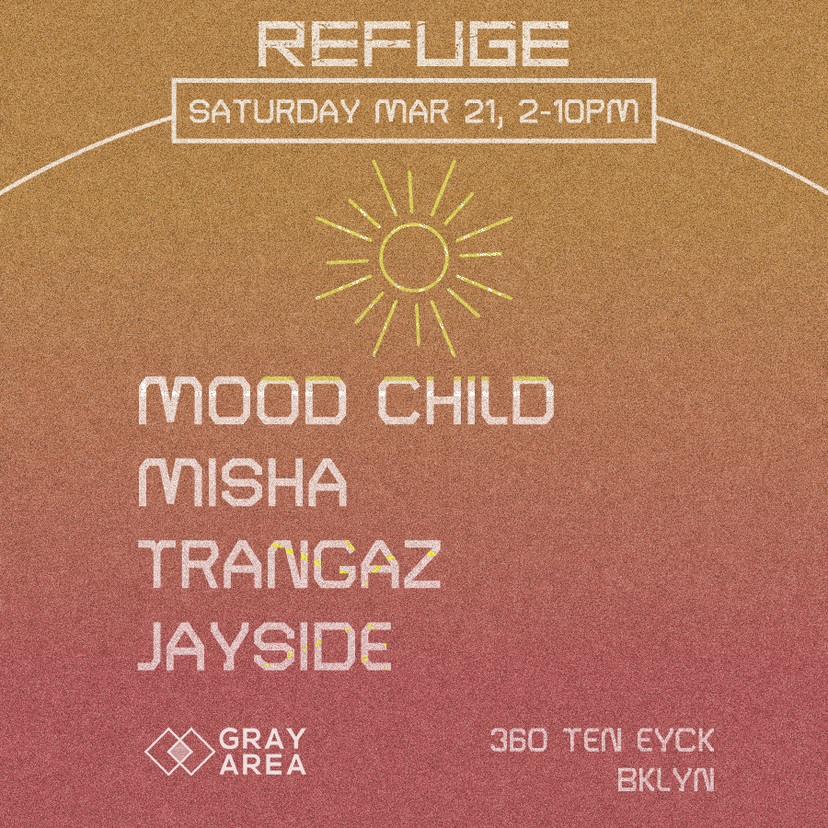 Mood Child Daytime Party: Manda Moor & Sirus Hood event artwork