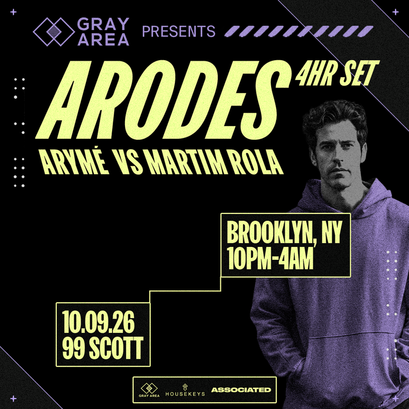 Arodes w. ARYMÉ & Martim Rola event artwork
