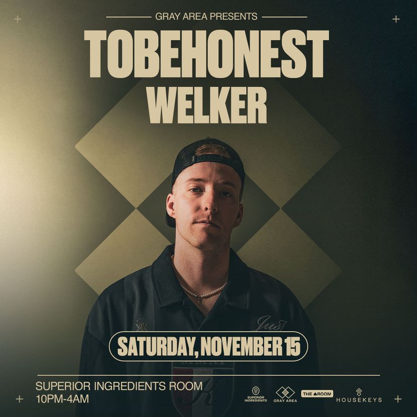 TOBEHONEST w. Welker event artwork