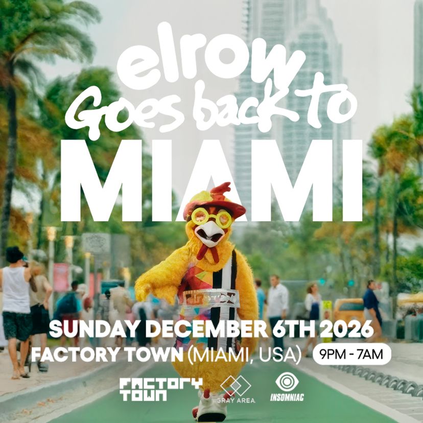 elrow Basel Week Miami event artwork