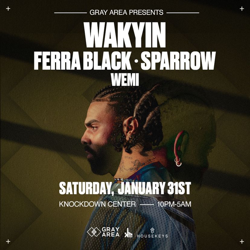 Wakyin with Ferra Black & Sparrow event artwork