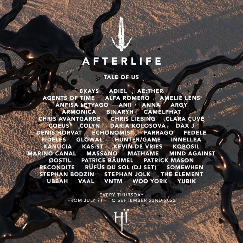 Tale Of Us present Afterlife with Agents Of Time event artwork