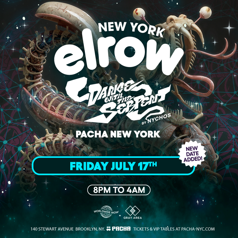 elrow NYC: Dance With The Serpent event artwork