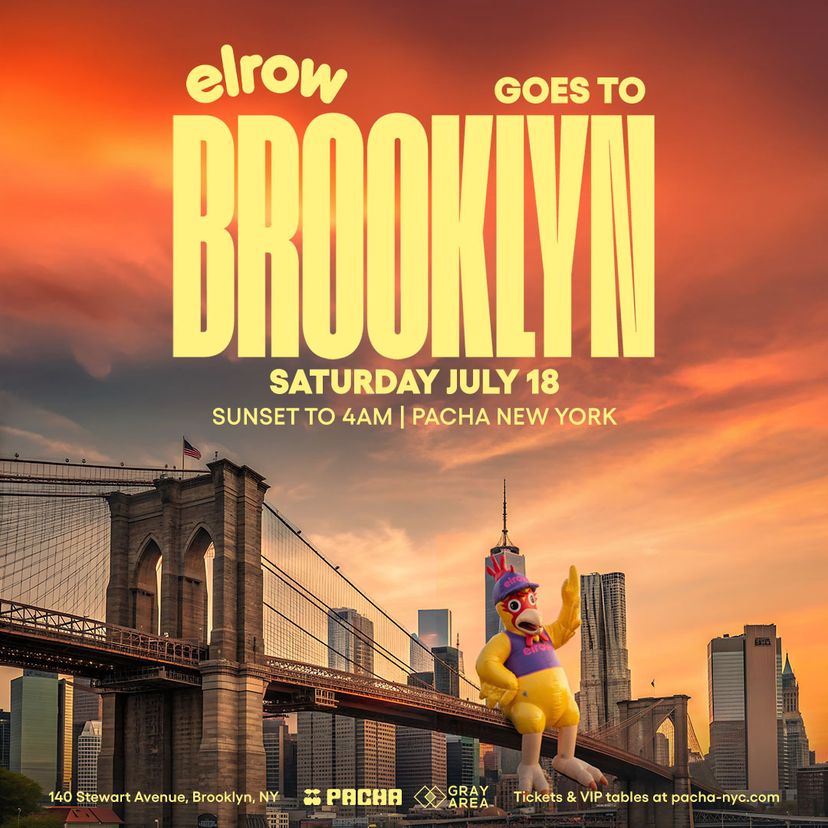 elrow NYC: Pacha Open-Air Takeover event artwork