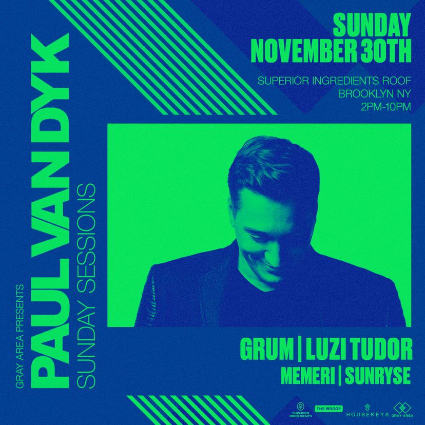 Paul van Dyk: Sunday Sessions event artwork