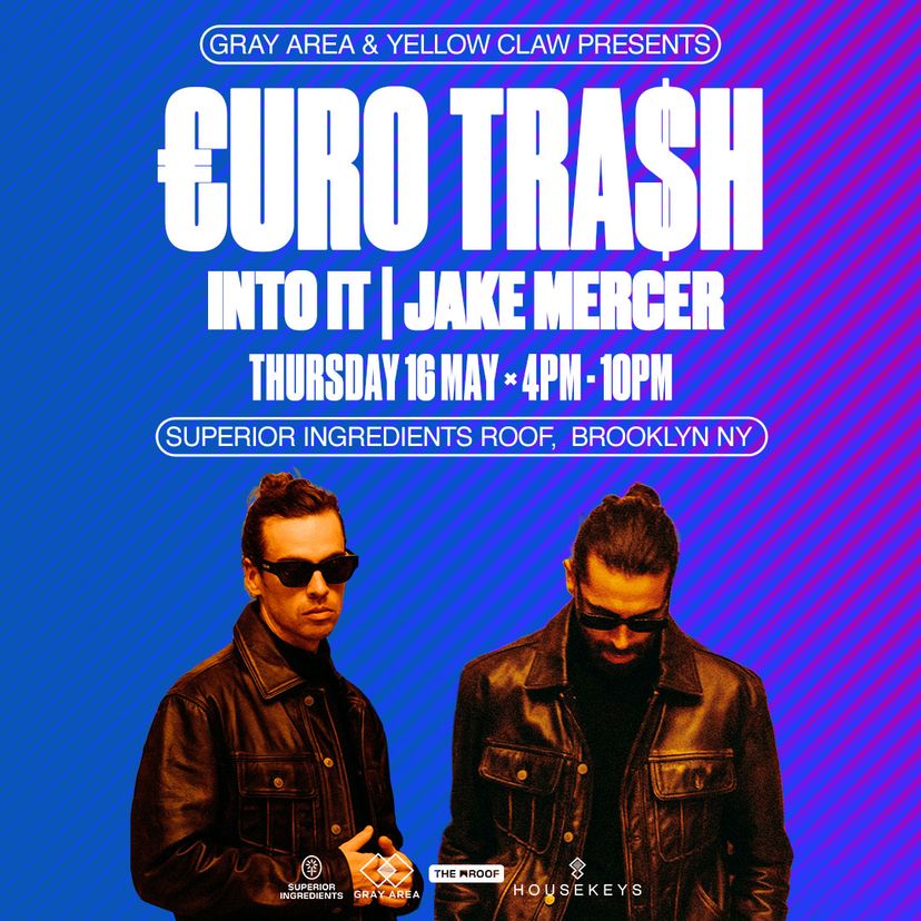 Yellow Claw presents €URO TRA$H event artwork